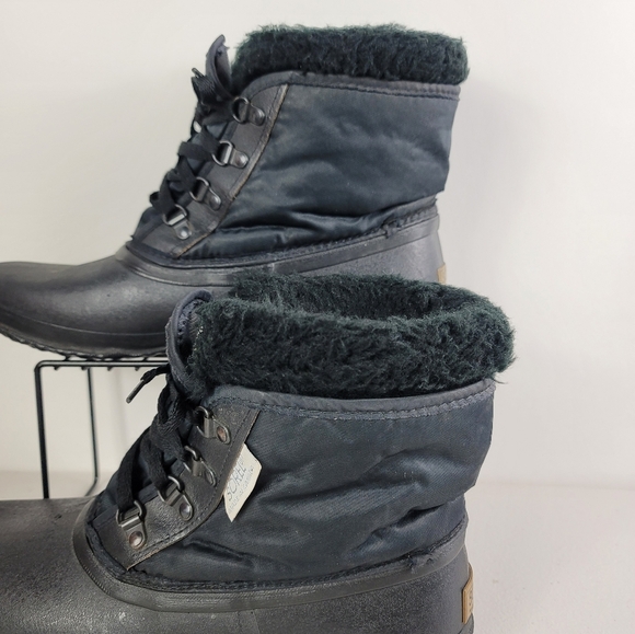 Sorel Vintage All Black Short Snow boots Size 10 - Picture 10 of 10